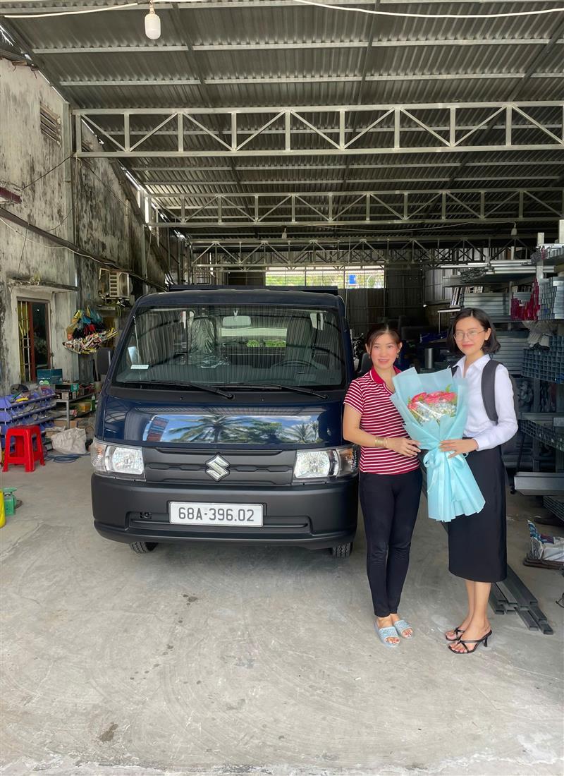 GIAO XE SUZUKI PRO BEN CHỞ VLXD VỀ AN MINH- KIÊN GIANG
