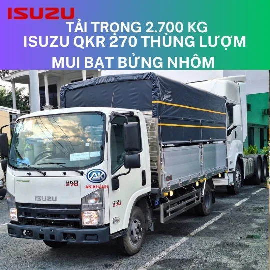 ISUZU QKR 270 THÙNG BẠT BỬNG NHÔM GARAGE LƯỢM