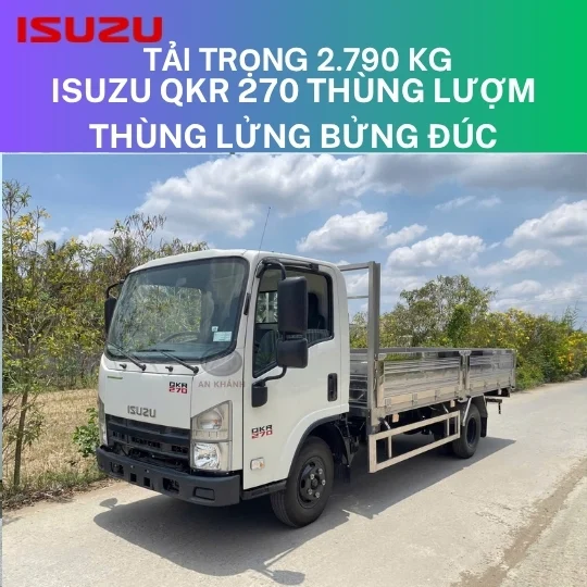 ISUZU QKR 270 THÙNG LỬNG BỬNG INOX GARAGE LƯỢM