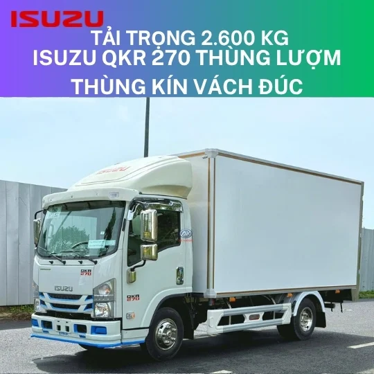 ISUZU QKR 270 THÙNG KÍN COPOSITE GARAGE LƯỢM