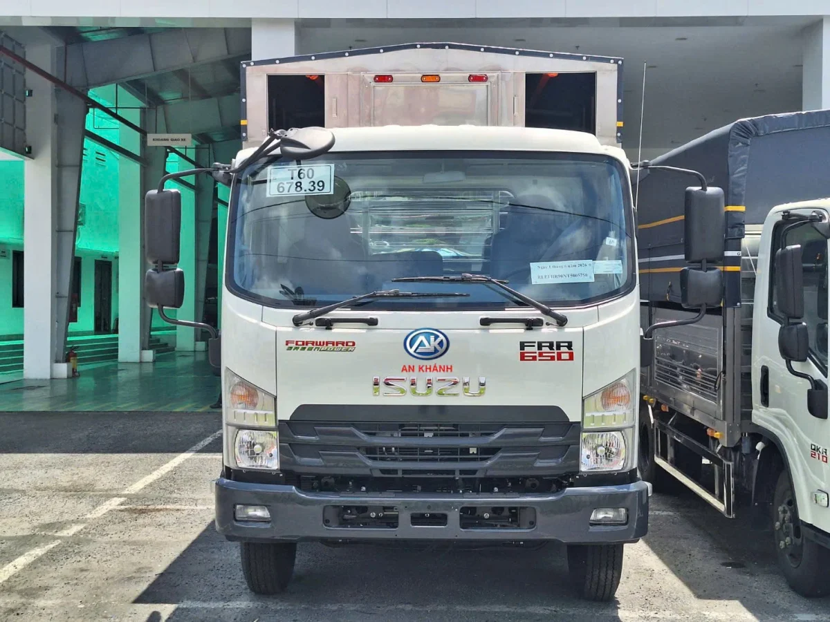 Isuzu FRR 650 Euro 5 Thùng Bạt Bửng Nhôm Garage Lượm Ngoại thất 1